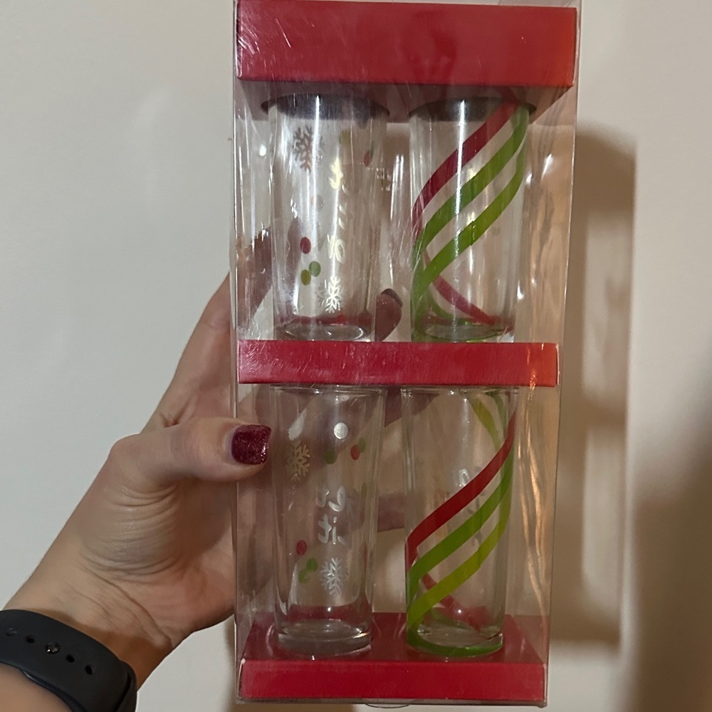 Festive Shot Glass Set - Red and Green - Picture 8 of 9